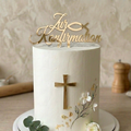 Cake Topper – For Confirmation with Cross