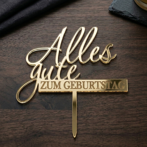 Cake Topper – Alles Gute zum Geburtstag