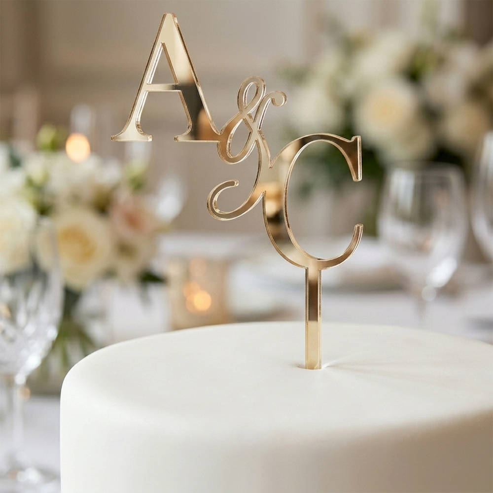 Cake Topper – Personalized Initials