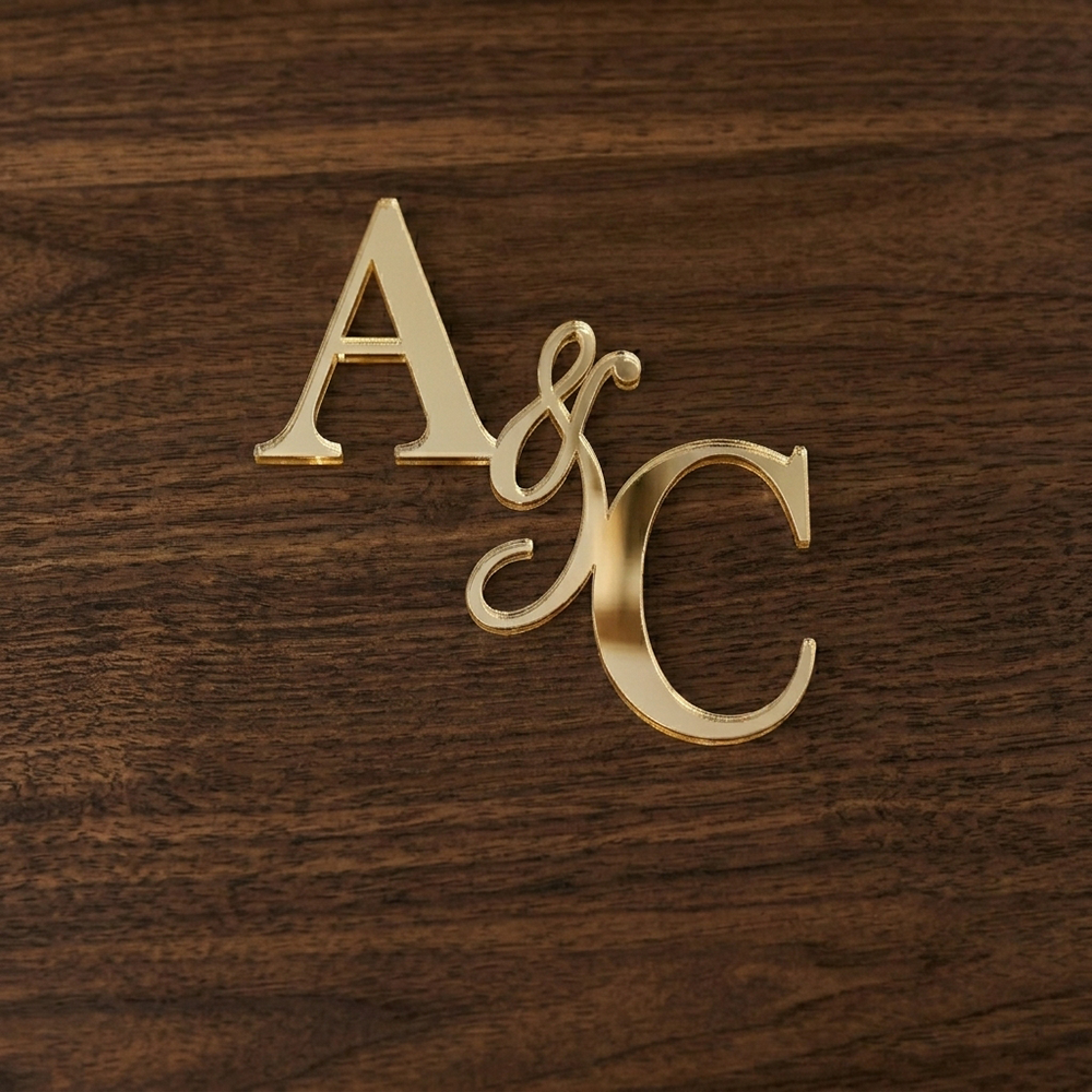 Cake Topper – Personalized Initials