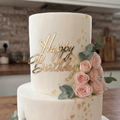 Cake Topper – Happy Birthday Elegant