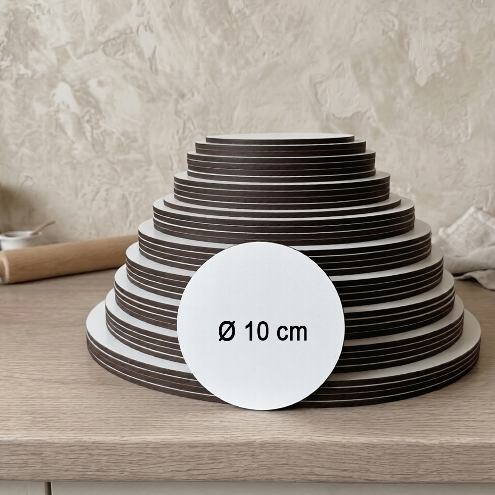 Runde Dekoplatten aus HDF/MDF, 3 mm – 5 Stück